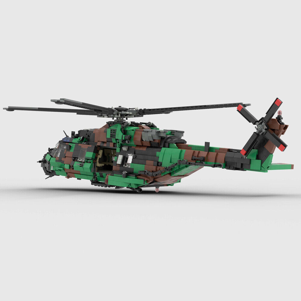 MOC-155624 NH-90 Tactical Transport Helicopter with Rotor System 2515 Parts-ZITIANYOUBUILD