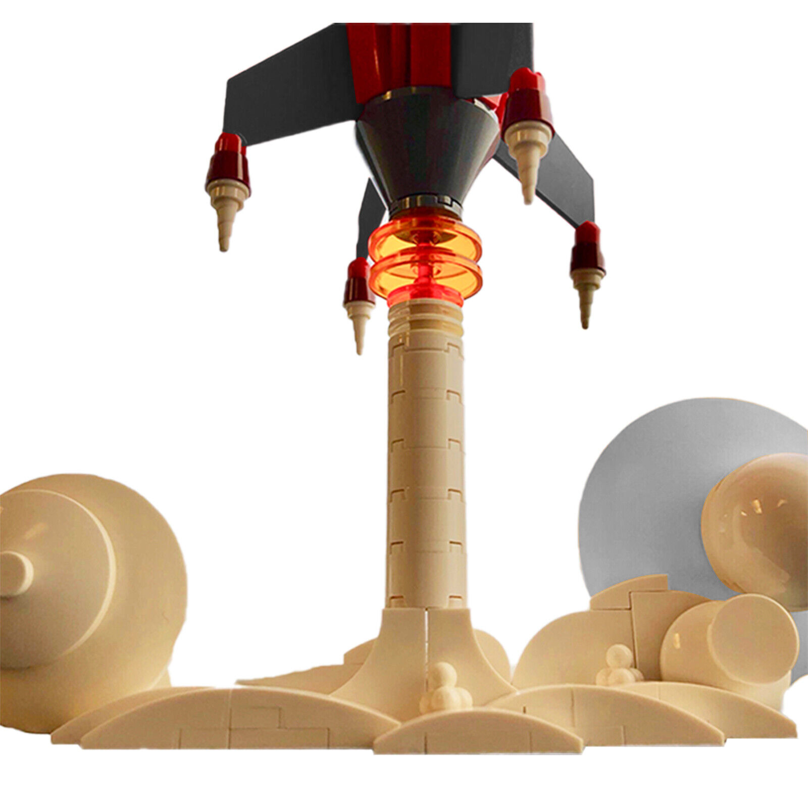 ZITIANYOUBUILD Custom MOC: C7000 Retro Futuristic Rocket Ship Toys Set 330 Parts-ZITIANYOUBUILD