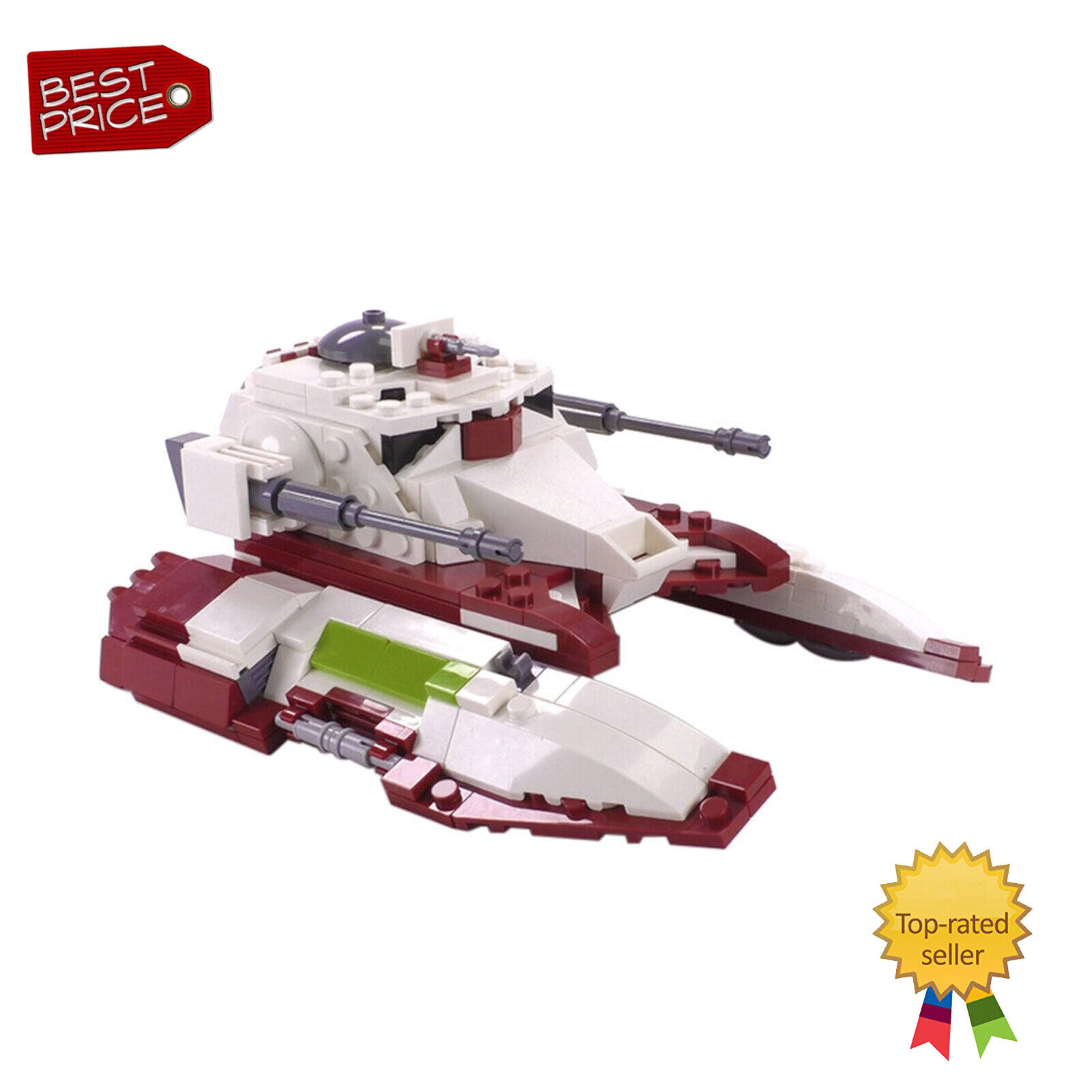 C3704 TX-130T Republic Fighter Tank with Cockpit 378 Parts | for Collection-ZITIANYOUBUILD