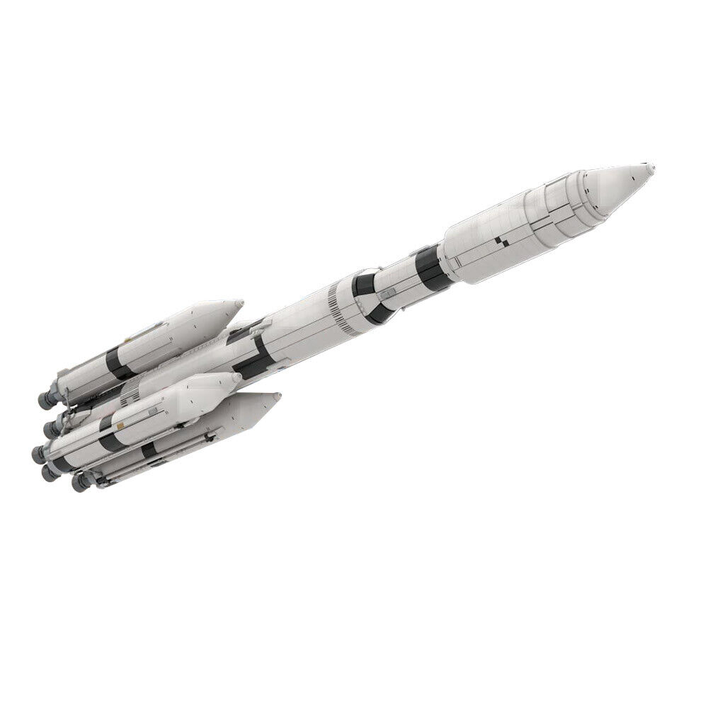 C9081 Saturn V MLV-25L Launch Vehicle Model with MS-IC-2 Core Stage 5389 Parts-ZITIANYOUBUILD