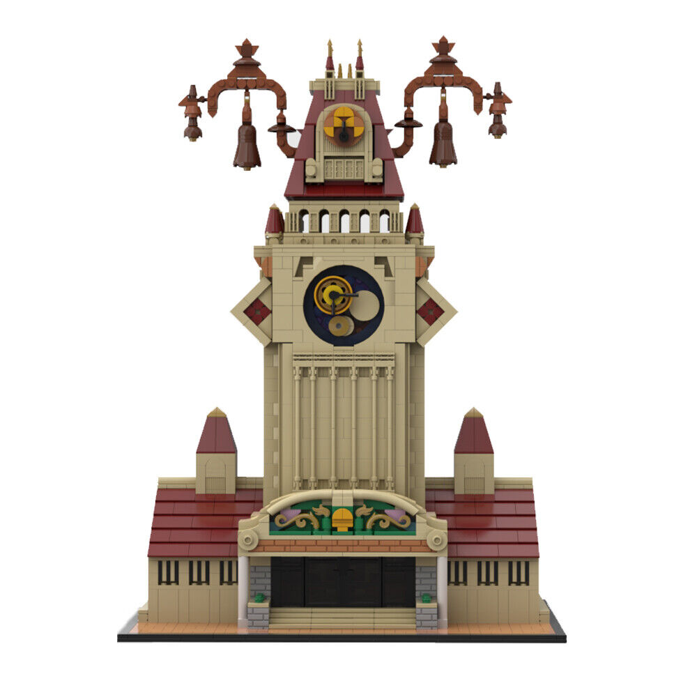 MOC-143014 Clock Tower Architecture from Video Game Building Toys 2995 Parts-ZITIANYOUBUILD
