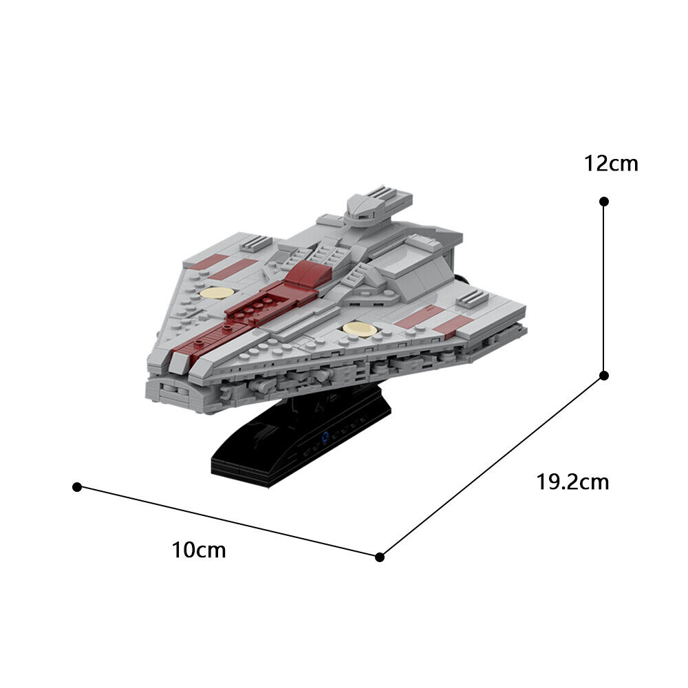 C5611 Assault Ship and Arquitens Light Cruiser with Stand 538 Parts-ZITIANYOUBUILD