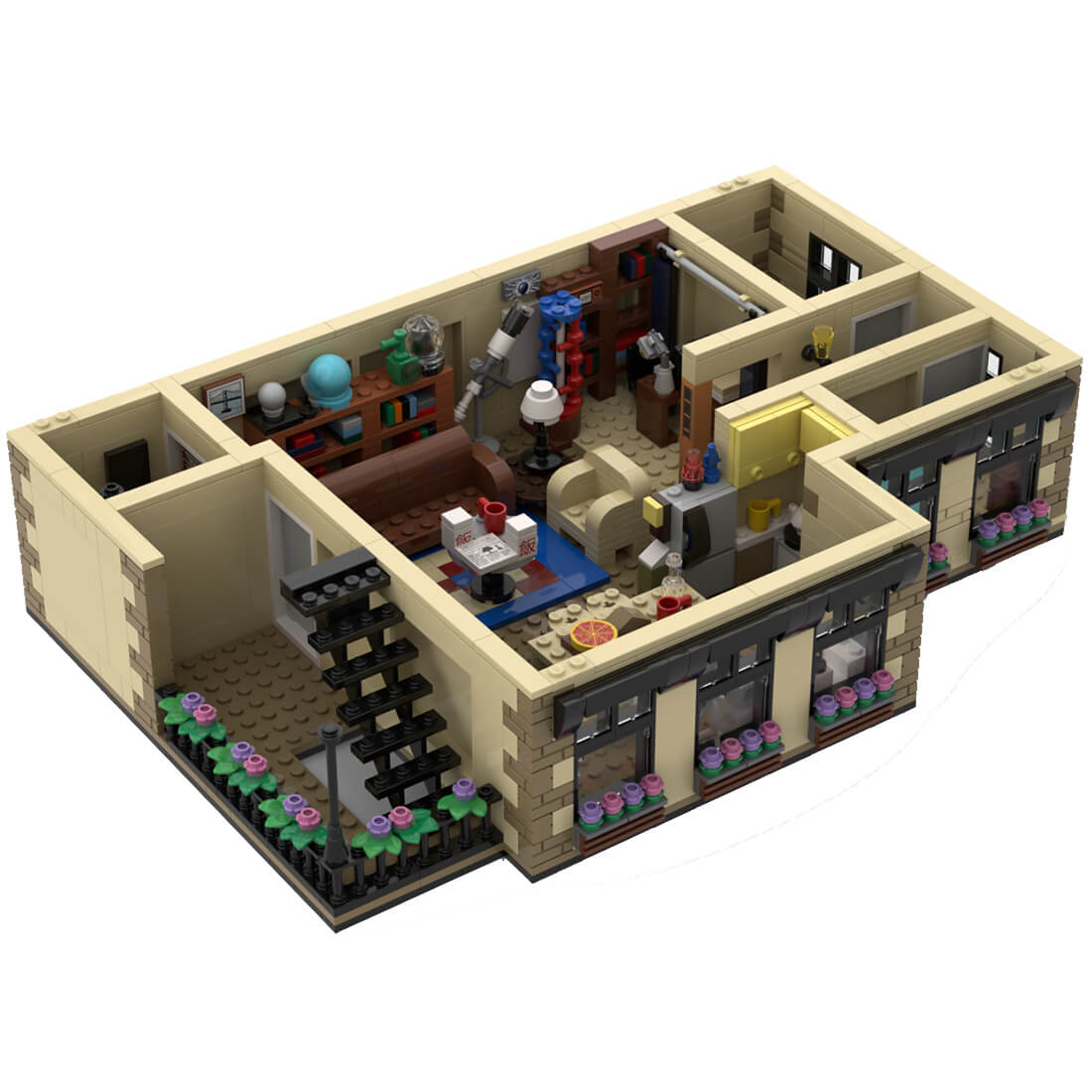 Custom MOC-89515 SitCom Suites - Part 4 The Big Bang Theory (1043PCS+) Toys Gift