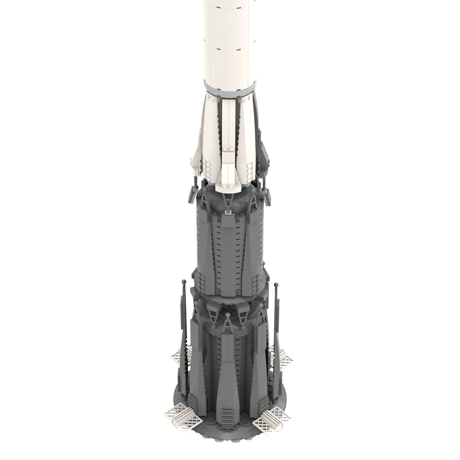 MOC-37172 Soviet N1 Moon Rocket, Saturn V scale 902 Parts Creative Toys-ZITIANYOUBUILD