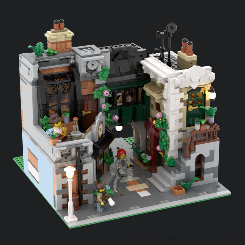 MOC-212483 Community Square [Alt Build of 10350] Building Blocks Set ( 2210PCS)