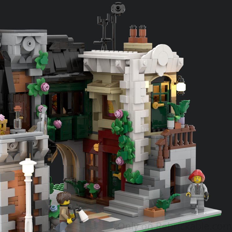 MOC-212483 Community Square [Alt Build of 10350] Building Blocks Set ( 2210PCS)