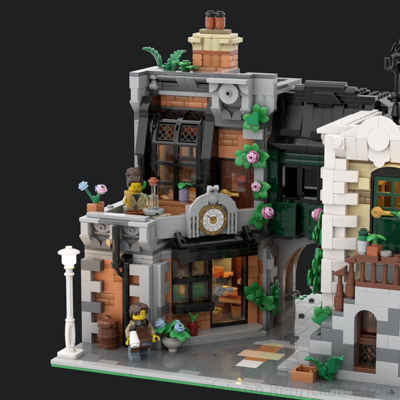 MOC-212483 Community Square [Alt Build of 10350] Building Blocks Set ( 2210PCS)