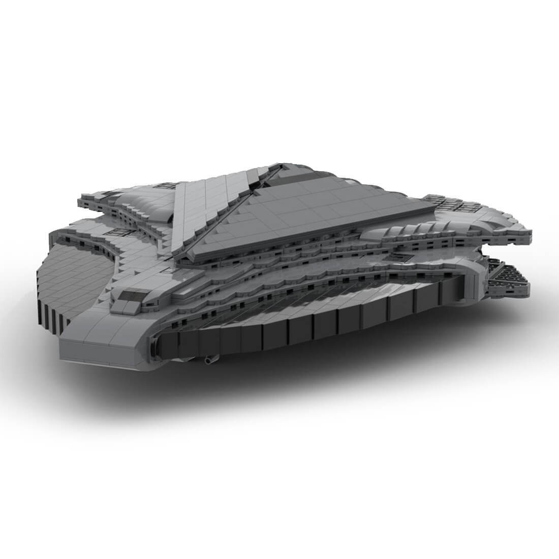 Custom MOC-127693 Goa'uld Al'kesh Sci-fi Battleship Model(2042PCS) Toys Gift