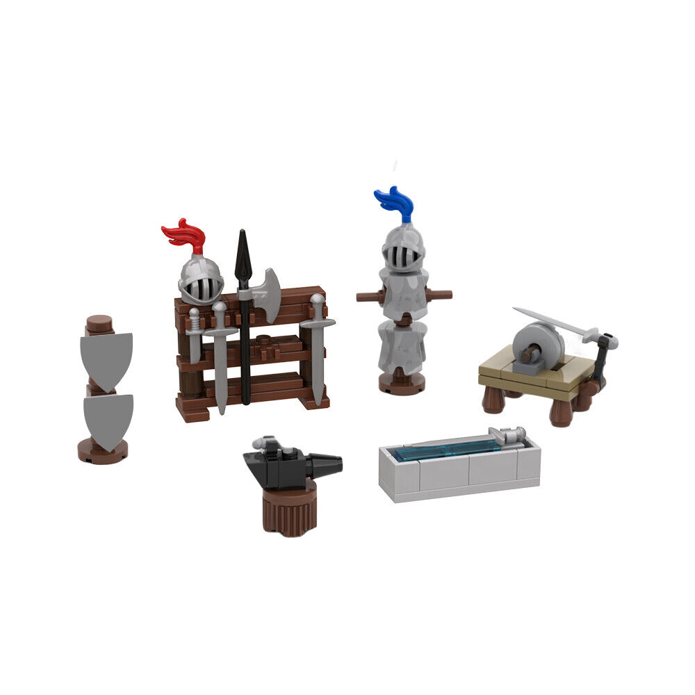 C9160 90 Parts Blacksmith Accessories for Medieval Blacksmith 21325 & 10193-ZITIANYOUBUILD