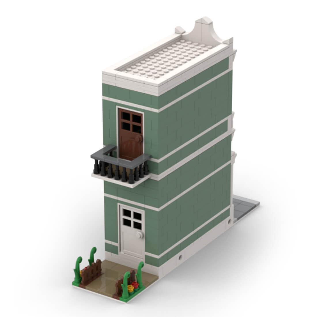 Custom MOC-78212 Modular Housing Model 484 Parts Toys Gift for Christmas-ZITIANYOUBUILD