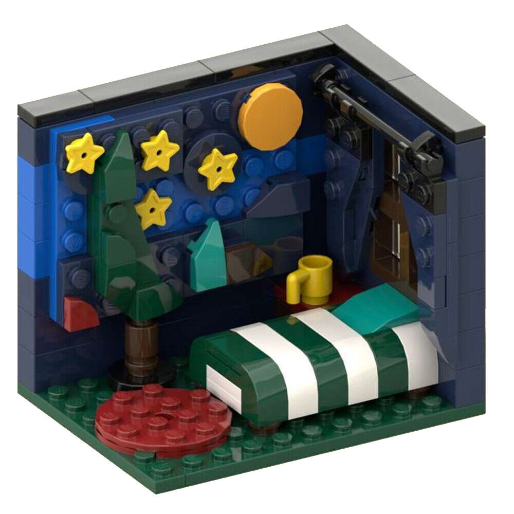 ZITIANYOUBUILD MOC-109161 Star Night Bedroom Model Kids 132 Parts Free Shipping-ZITIANYOUBUILD