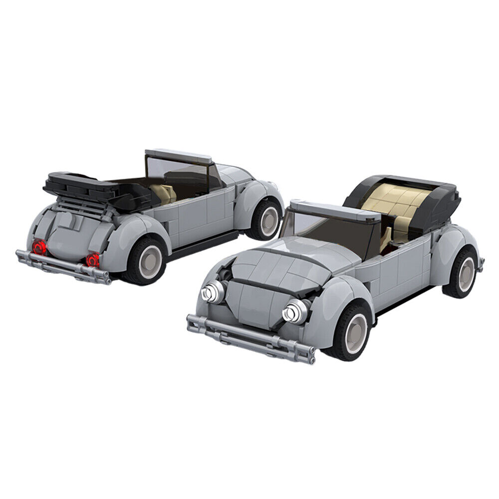 Custom MOC: C7996 7.9" B_e-e-t-l-e Cabriolet Model 344 Parts Gift for Christmas-ZITIANYOUBUILD