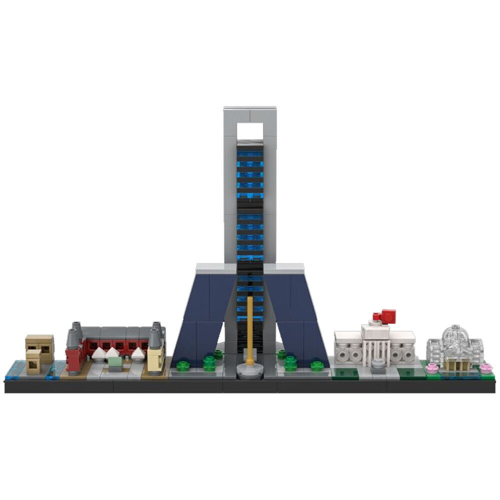 MOC-66825 Madrid Architecture Skyline Model Building Toys Set 420 Parts-ZITIANYOUBUILD