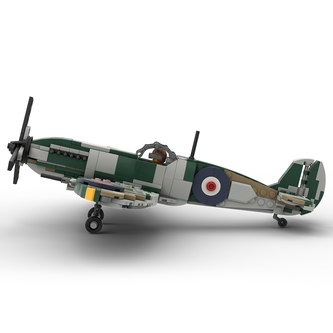 Custom MOC-125320 WW2 Supermarine SPITFIRE 454 Parts Kids Gift for Christmas-ZITIANYOUBUILD