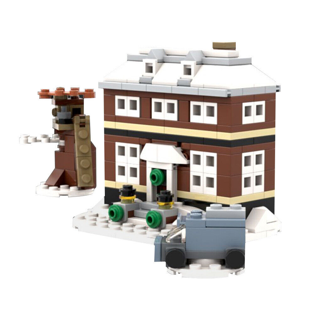 Custom MOC: C7805 The Microscale McCallister House 295 Parts Gift for Christmas-ZITIANYOUBUILD