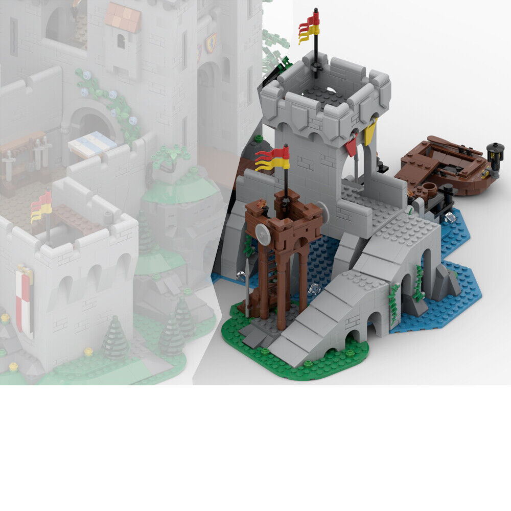 MOC-139136 Medieval Bridge Expansion for Castle (10305) Building Set 604 Parts-ZITIANYOUBUILD