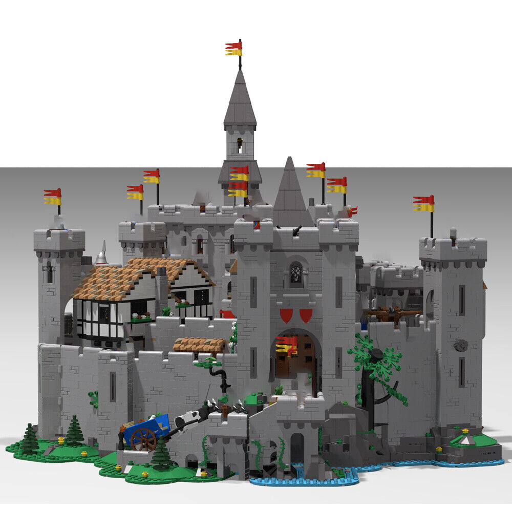 MOC-129180 10305 Castle Epic Extended Version with Detailed Interior 12988 Parts-ZITIANYOUBUILD