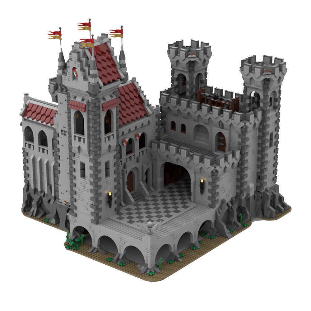 MOC-143001 Large Castle II Fortress with Highly Detailed Interior 10007 Parts-ZITIANYOUBUILD