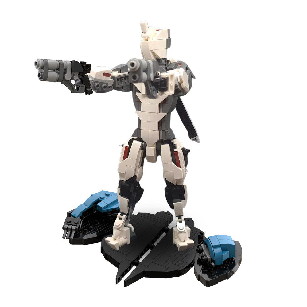 C9111 Battle Robot Mecha with E-x-c-al-i-b-u-r and Display Stand 555 Parts-ZITIANYOUBUILD