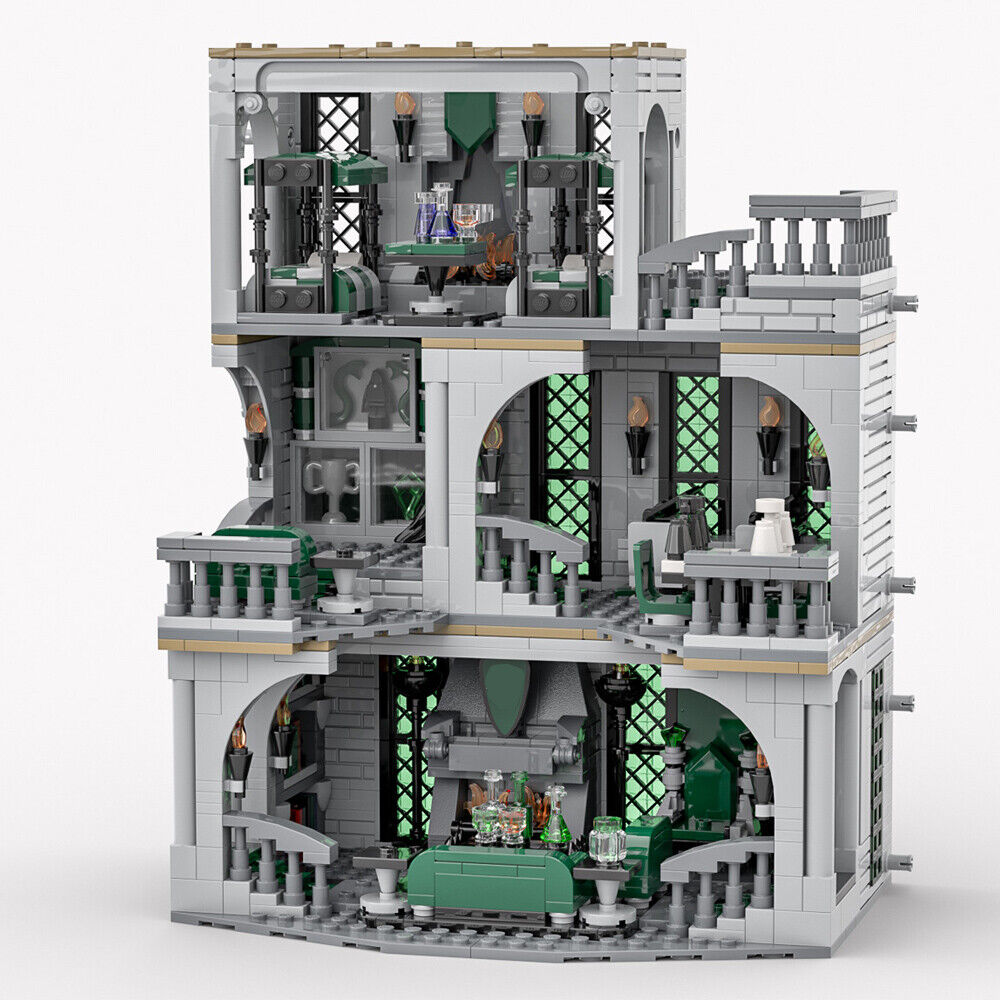 MOC-154155 Common Room and Dorm Model with Interior Building Toys Set 1385 Parts-ZITIANYOUBUILD