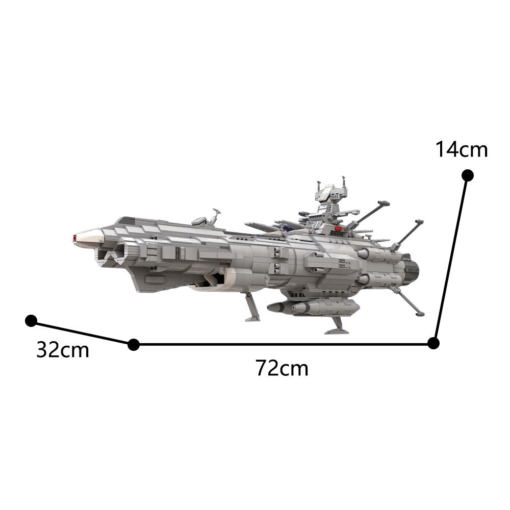 C7533 Space Battleship Mode with Display Stand from TV Show 2389 Parts-ZITIANYOUBUILD