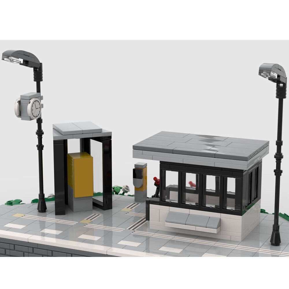 MOC-78047 Vught Train Station Platform Model Building Toys Set 1206 Parts-ZITIANYOUBUILD