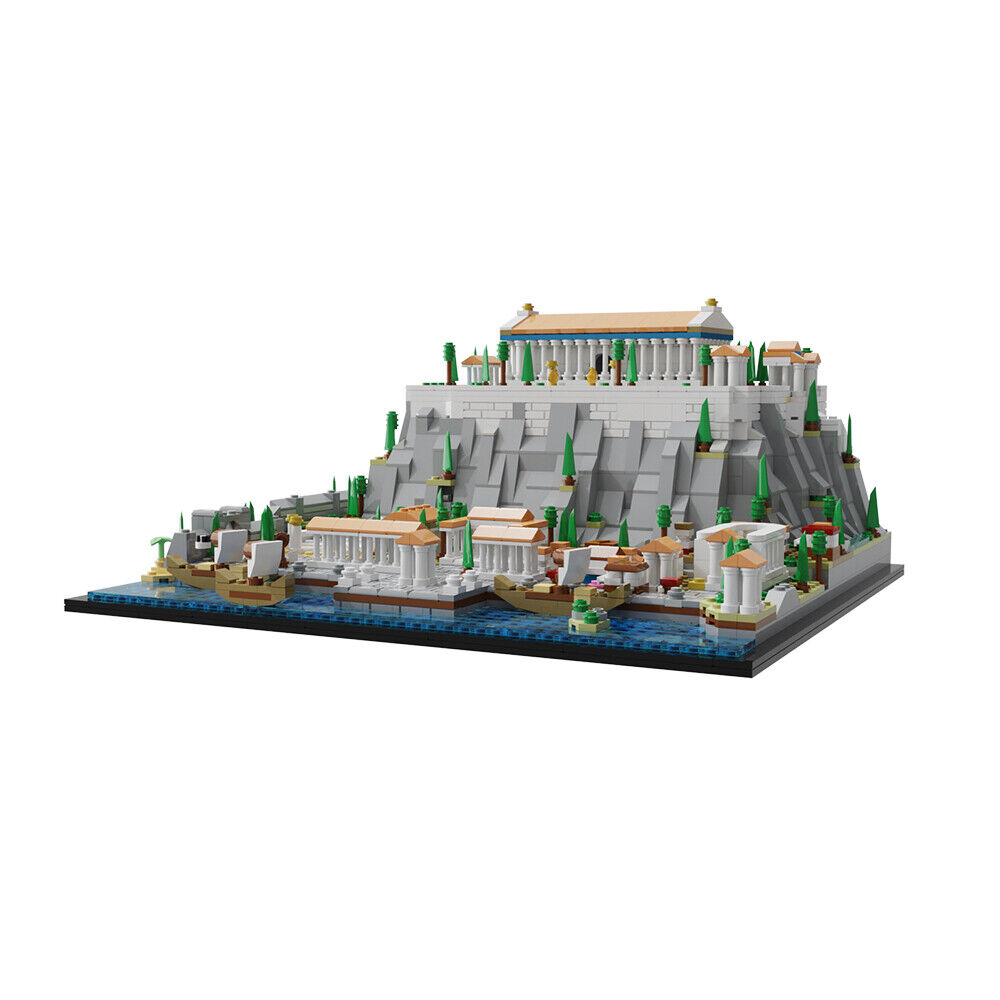 ZITIANYOUBUILD Custom MOC: C9126 Acropolis of Athens Ancient Citadel 1940 Parts-ZITIANYOUBUILD