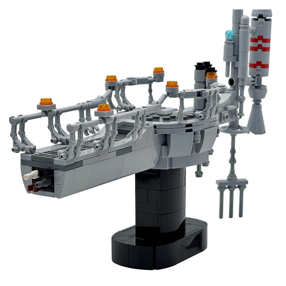MOC-144045 Iconic Duel Location with Oval Platform and Sensor Balcony 408 Parts-ZITIANYOUBUILD