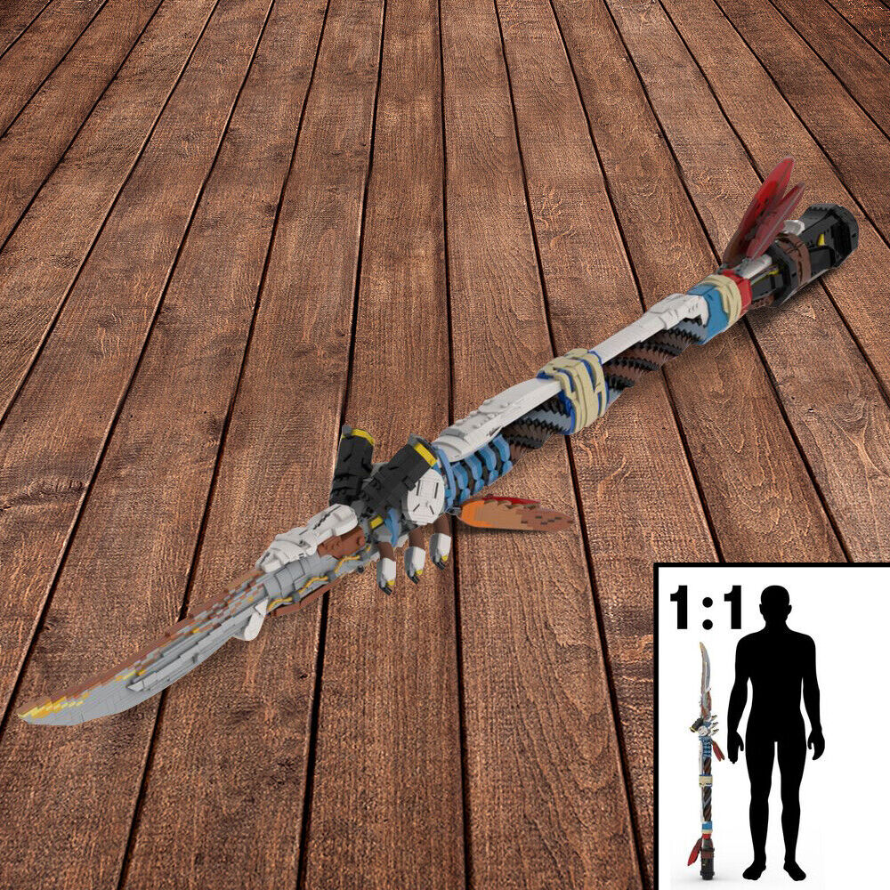 C9437 1:1 Powerful Hi-tech Spear Melee Weapon from Video Game 3427 Parts-ZITIANYOUBUILD