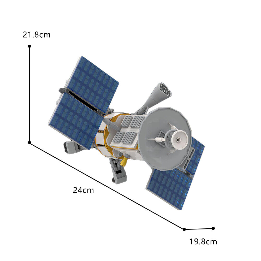 C9210 The Magellan Spacecraft: A 1,035-kilogram Robotic Space Probe 617 Parts-ZITIANYOUBUILD