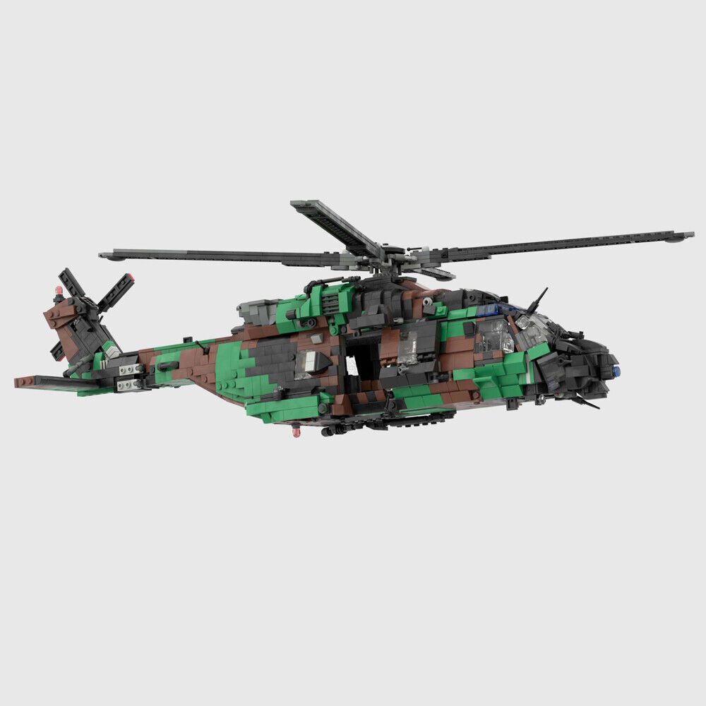 MOC-155624 NH-90 Tactical Transport Helicopter with Rotor System 2515 Parts-ZITIANYOUBUILD