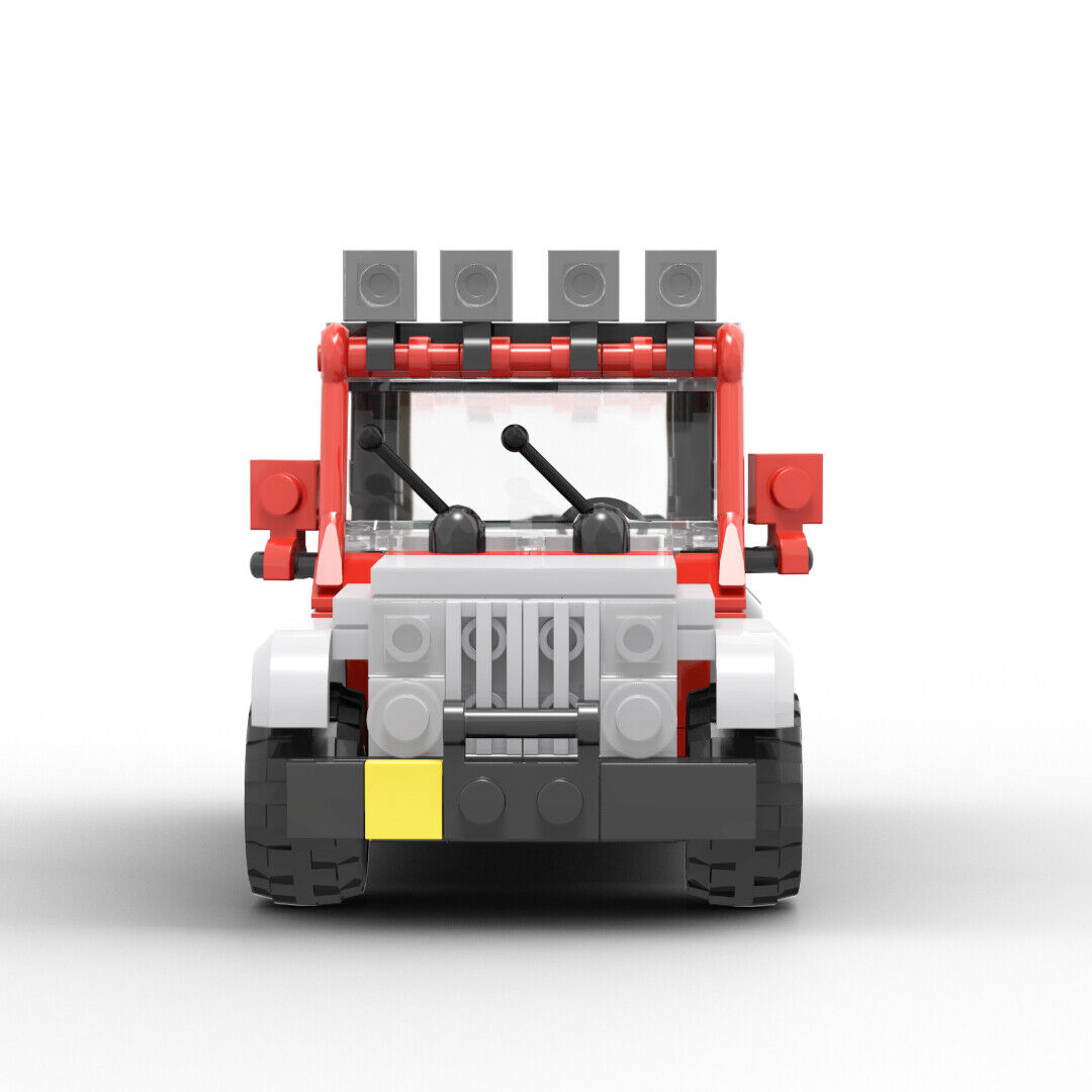 MOC-25926 Vehicle Cars SUV # 18 and 29 with Safety Bars from Movie Creative Toys-ZITIANYOUBUILD