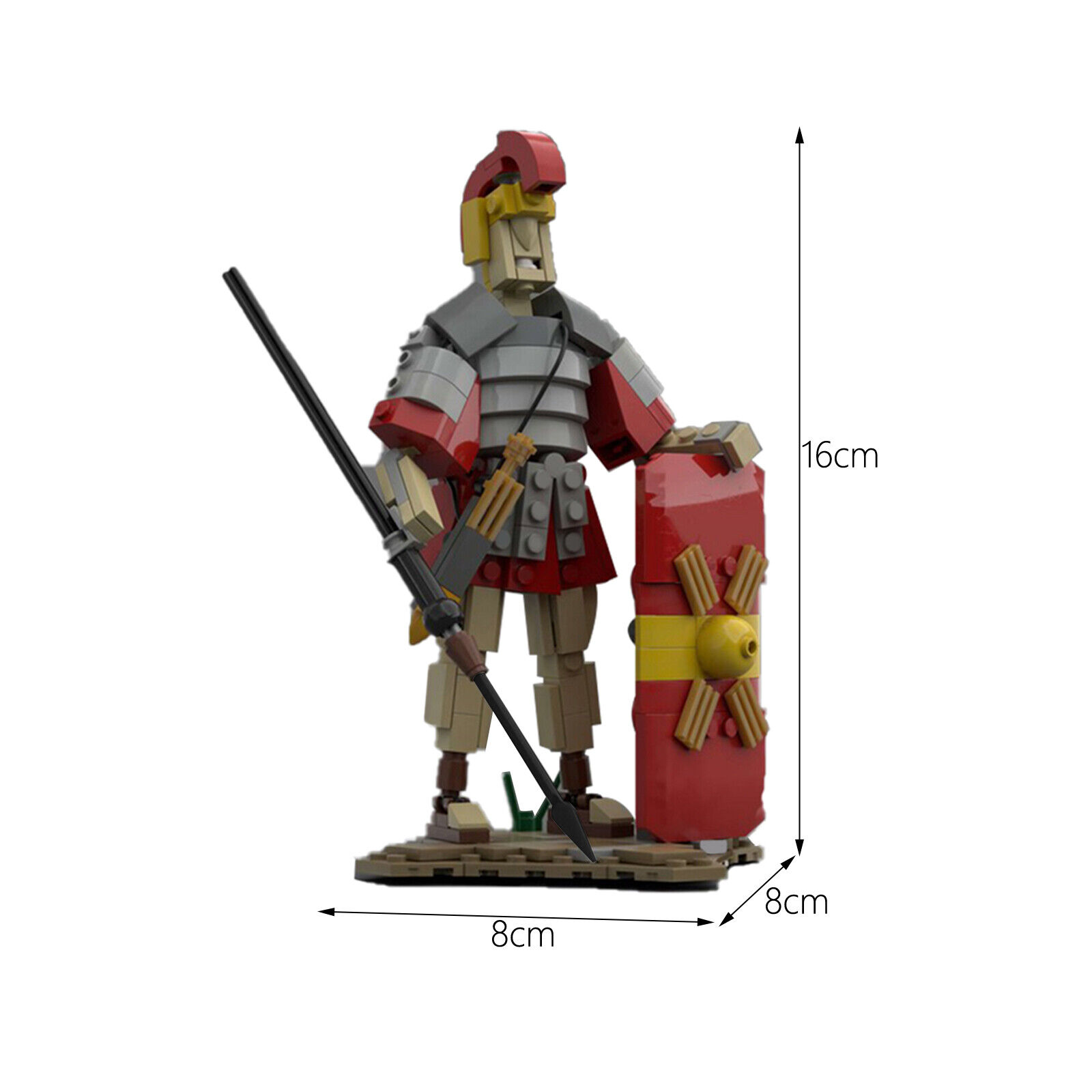 C7089 Roman Legionary Soldier 213 Parts for Display and Decoration-ZITIANYOUBUILD