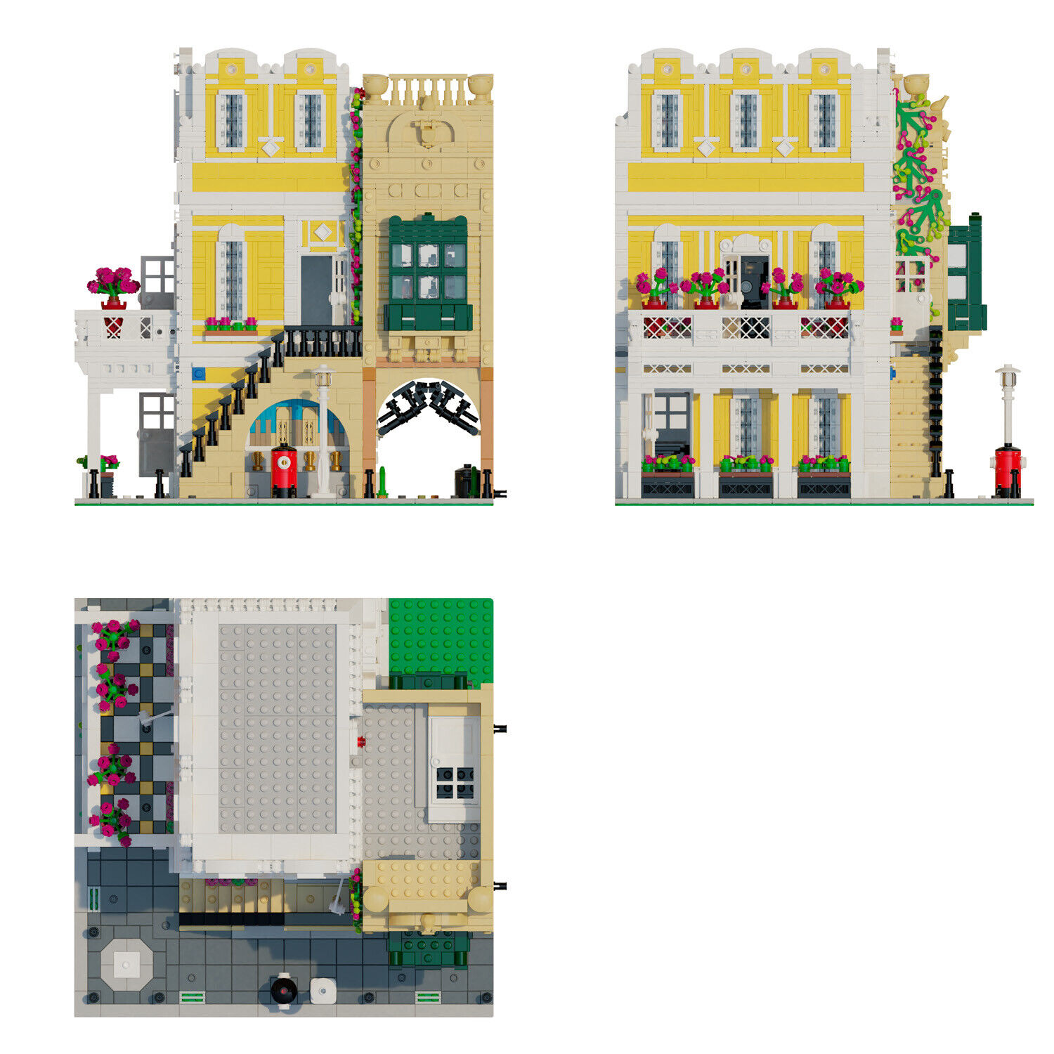 MOC-122357 Posh Restaurant Modular Building with Interiors 3490 Parts-122357-ZITIANYOUBUILD