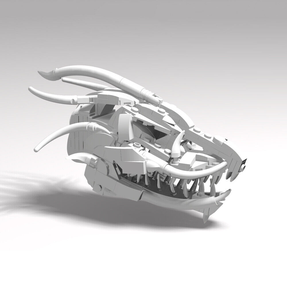 MOC-117194 The Skull of a Giant Dragon Model Building Toys Set 269 Parts-ZITIANYOUBUILD