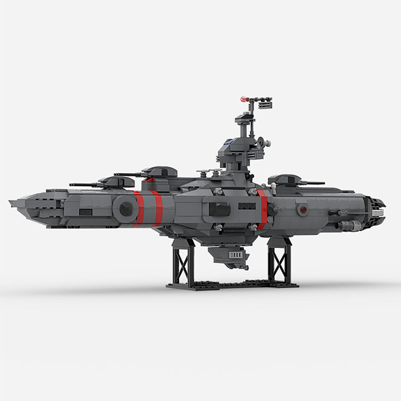 C5536 Space Cruiser Ship with Display Stand Buiding Toys Set 978 Parts-ZITIANYOUBUILD