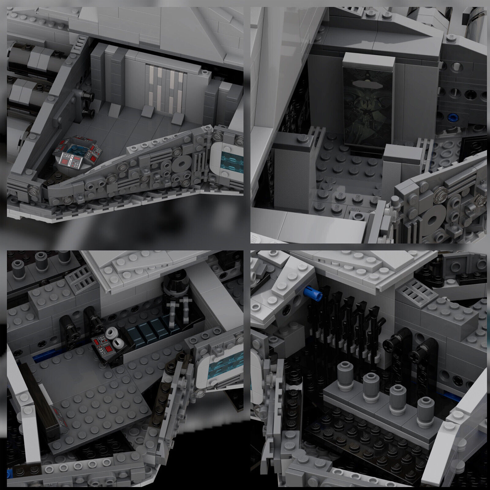 C4316 2565 Parts Venator-class Republic Attack Cruiser with Interi-ZITIANYOUBUILD