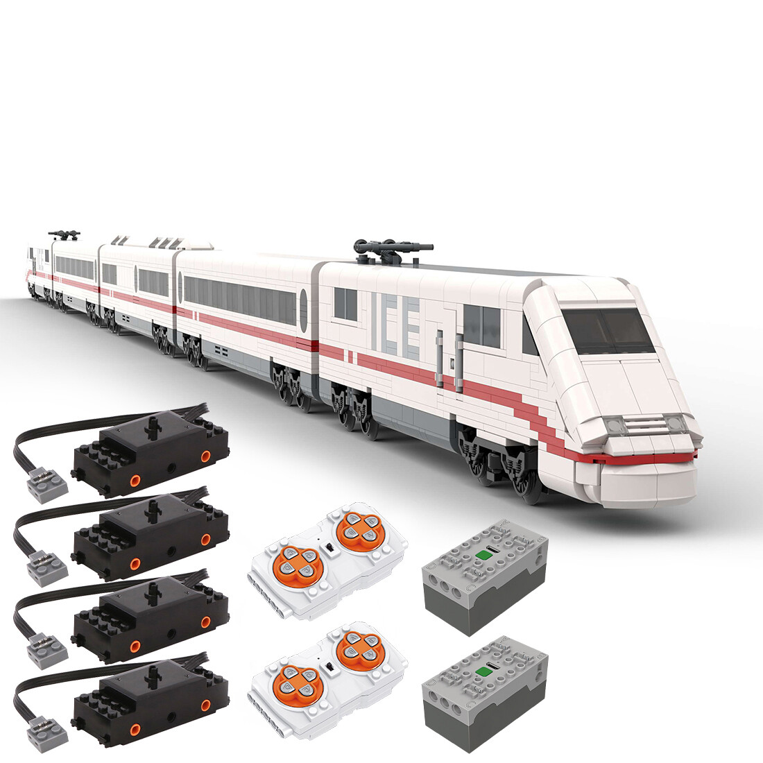 Custom MOC-64784 DB ICE 1 - German High-Speed Train (2736 PCS)