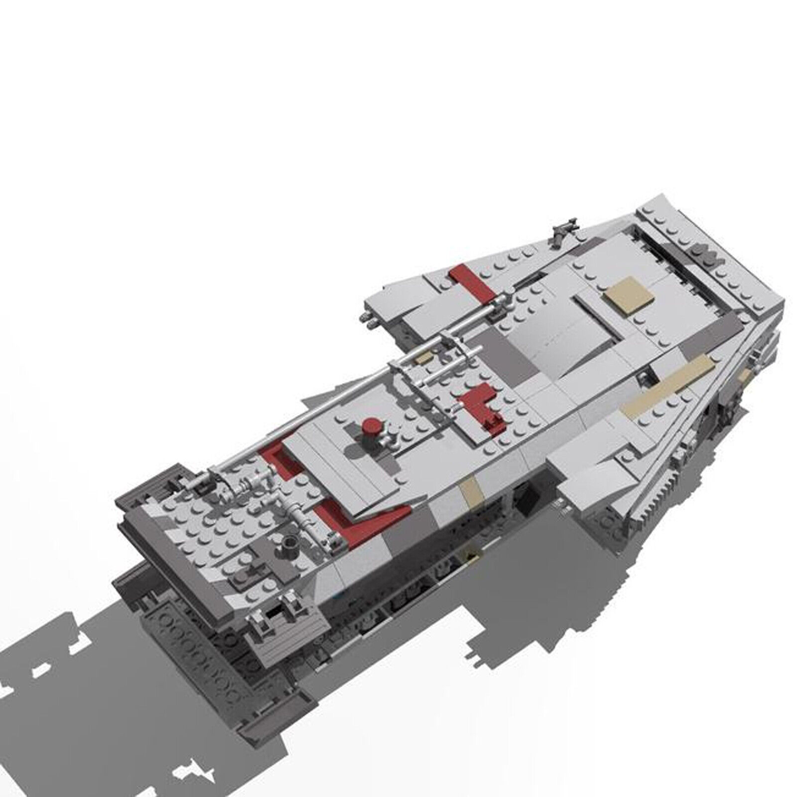 Custom MOC: C7714 582 Parts Escape Pod for 75192 Mille-nium Fa-lcon-ZITIANYOUBUILD