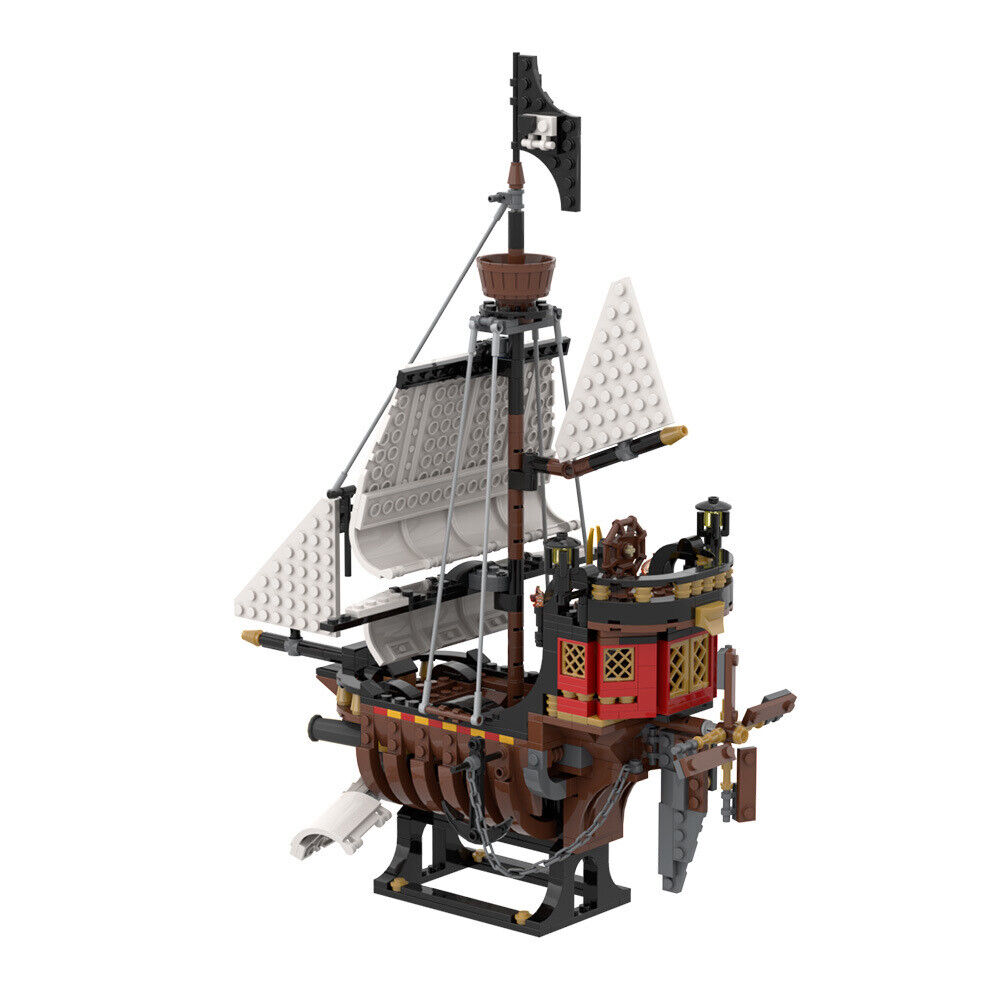 C5526 31109 Sky Pirates Skeleton Ship Flying Pirate Ship with Stand 662 Parts-ZITIANYOUBUILD