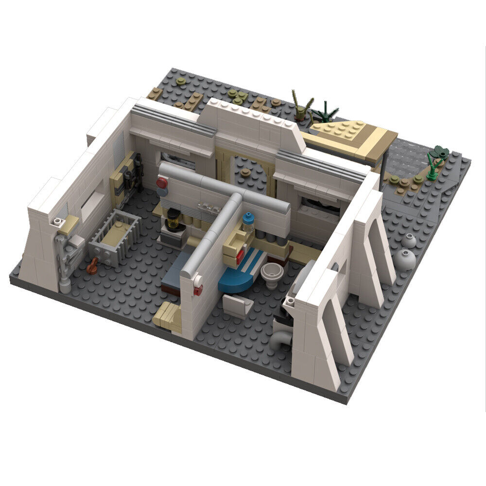 MOC-146209 Main Character's House Homestead Hut Cabin with Interior 743 Parts-ZITIANYOUBUILD