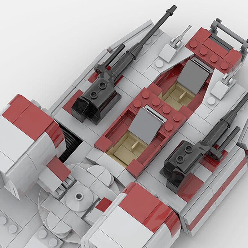 Custom MOC: C5710 AAC-1 Speeding Tank Model with 2 Cockpits 590 Parts-ZITIANYOUBUILD