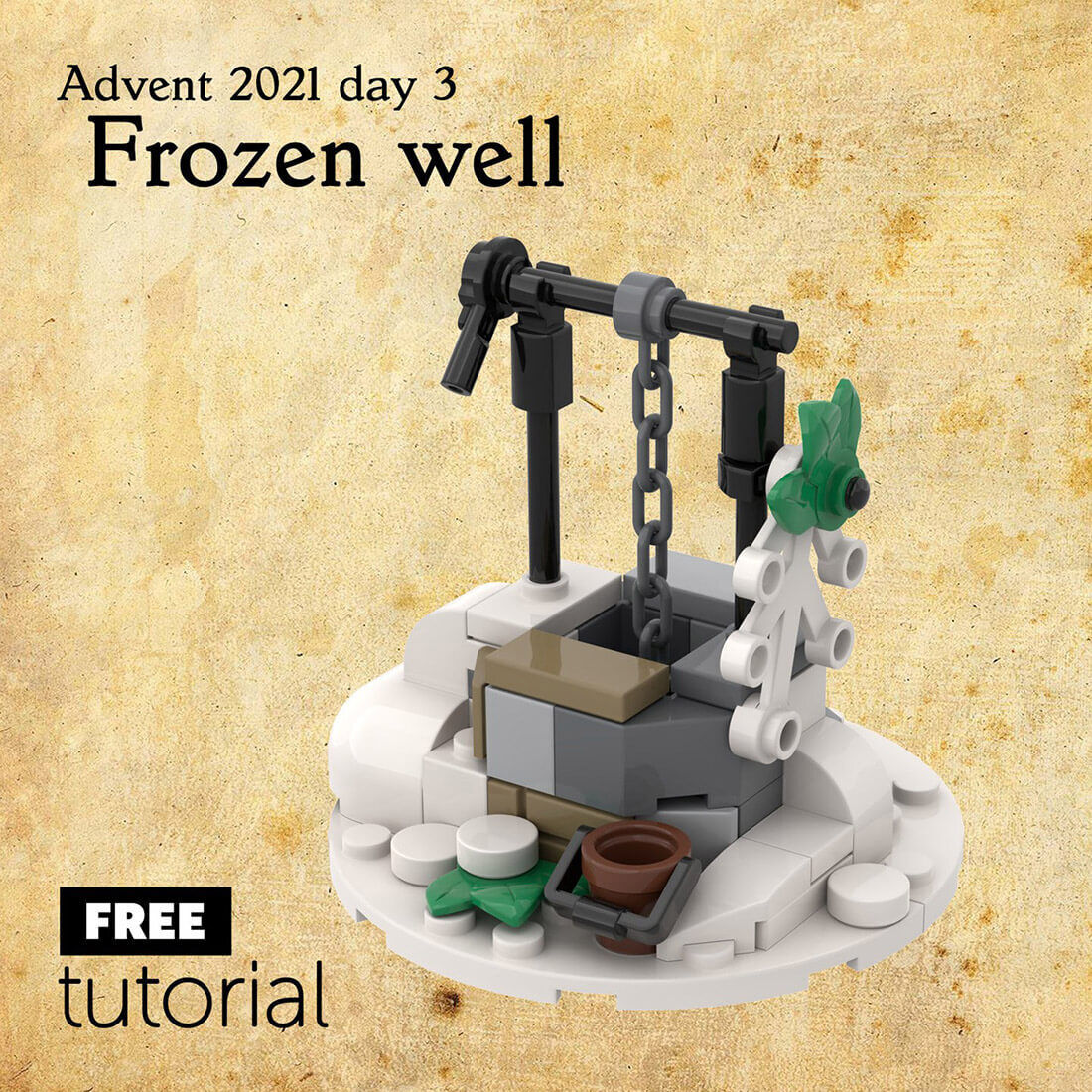 Custom MOC-96253 Medieval Frozen Well 52 Parts Kids Gift for Christmas-ZITIANYOUBUILD