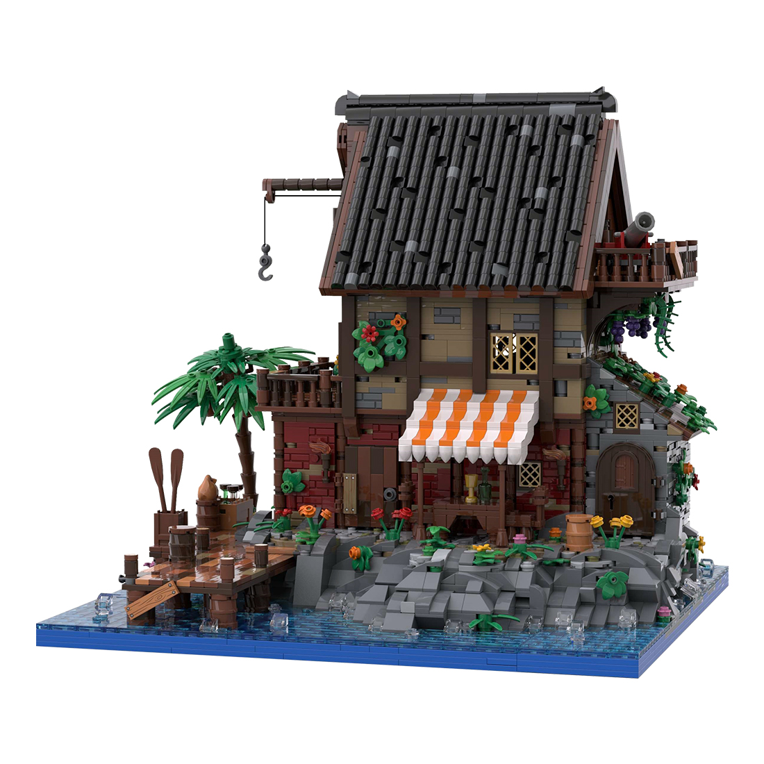 Custom MOC-128398 Pirate Van Dyke's Island (compact version) (5650 Parts) Toys Gift for Christmas