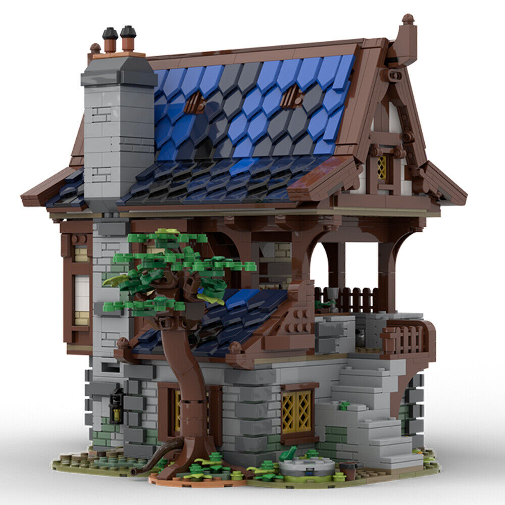 ZITIANYOUBUILD MOC-156130 Modular Medieval Armory Model with Interior 2404 Parts-ZITIANYOUBUILD