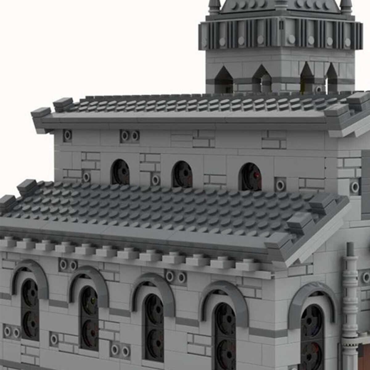 C4901 Medieval Church Modular Buildings with Detailed Interior 2085 Parts-ZITIANYOUBUILD
