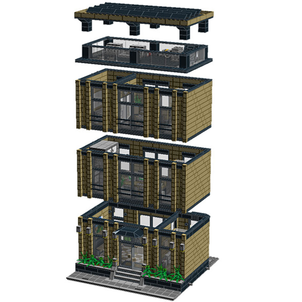 C4231 Highly Scalable and Truly Modular Building with Interior 3338 Parts-ZITIANYOUBUILD
