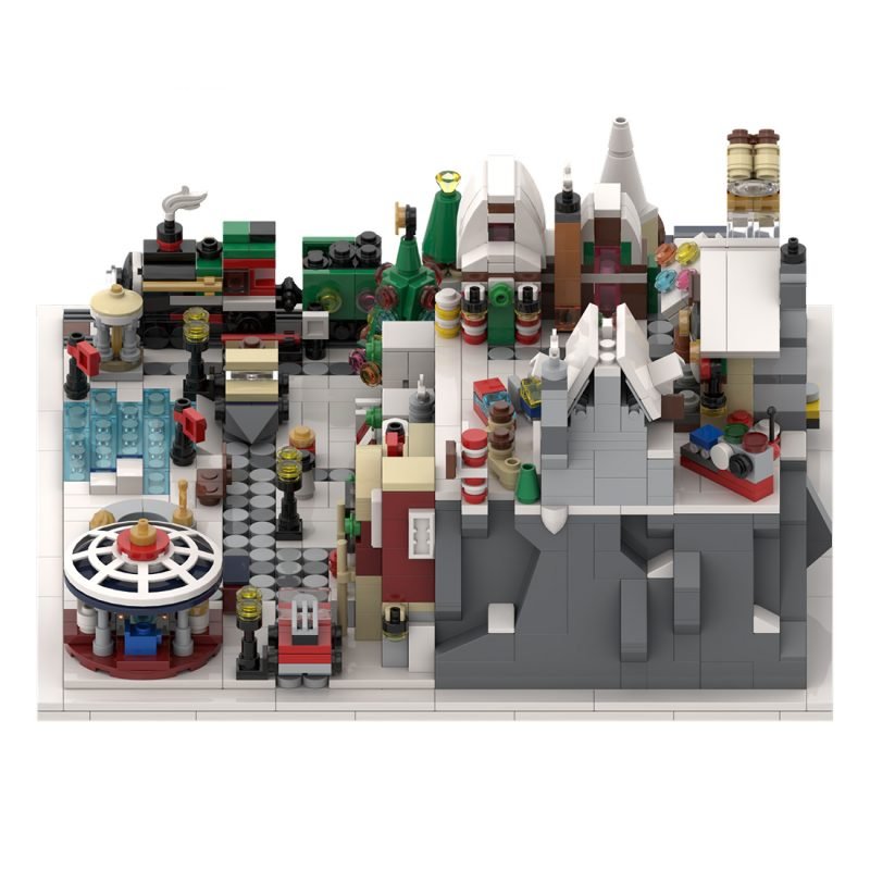 Custom MOC-56563 Winter Wonderland - Winter Village Architecture 1533 Parts