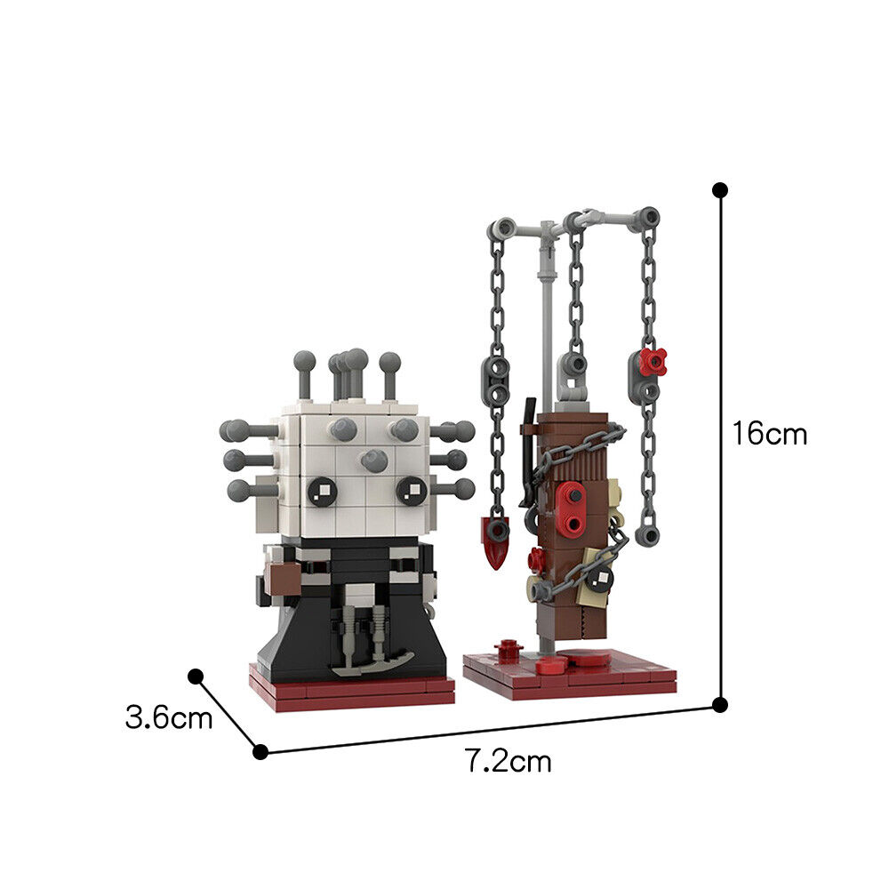 MOC-44639 Hellraiser Pinhead B/r/i/c/k/Nheadz The Hellbound Heart Kit-ZITIANYOUBUILD