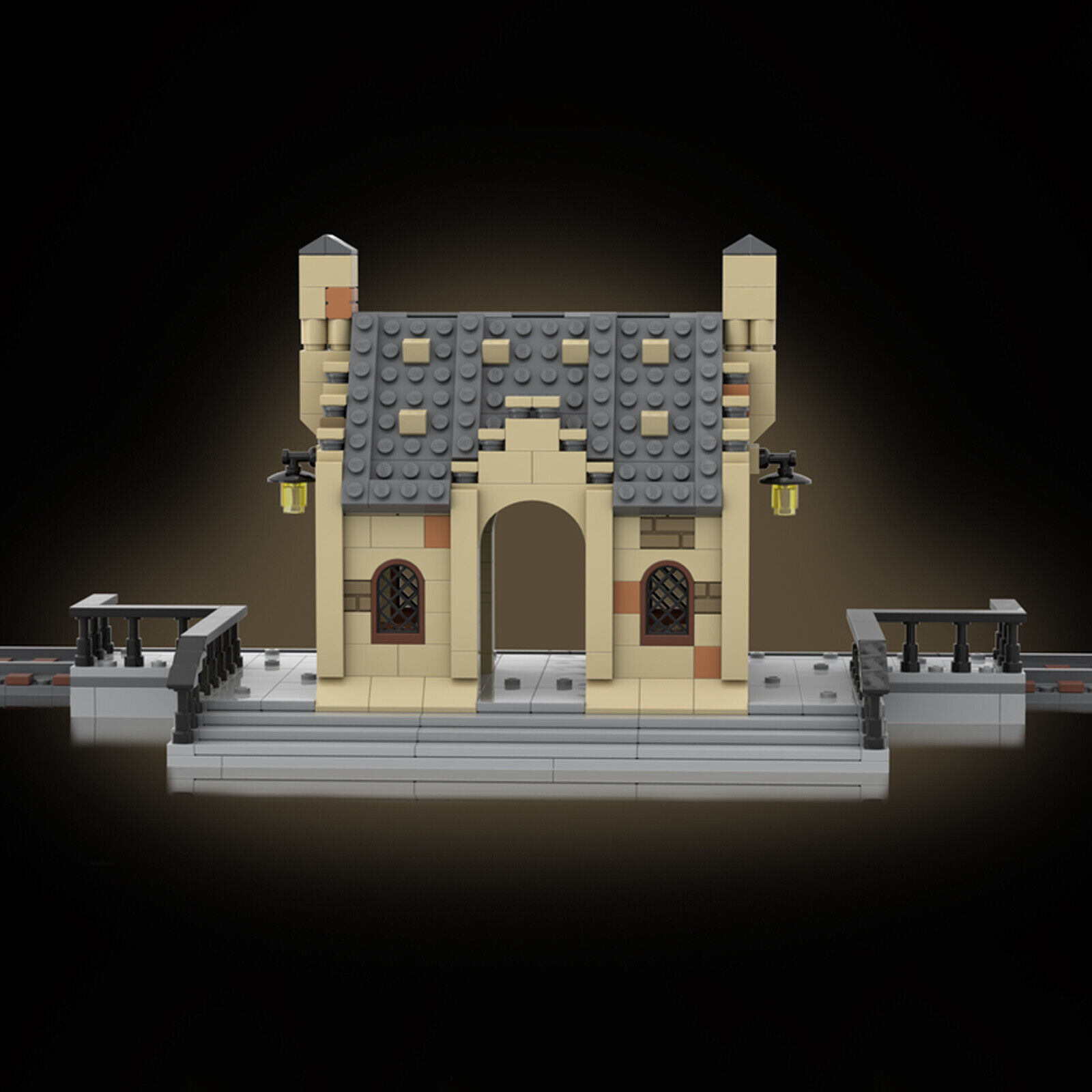 ZITIANYOUBUILD Custom MOC: C6092 H-o-gs-m-e-a-d-e Station 514 Parts from Movie-ZITIANYOUBUILD